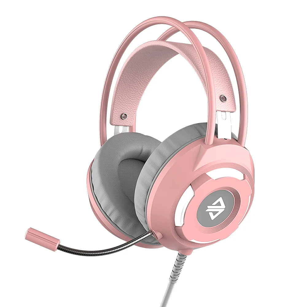 Gaming Headset, Ajazz AX120 - 7.1 Channel Surround Stereo Sound with Noise Cancelling Over Ear Headphones with Mic Bass Surround Soft Memory Earmuffs 50mm Drivers