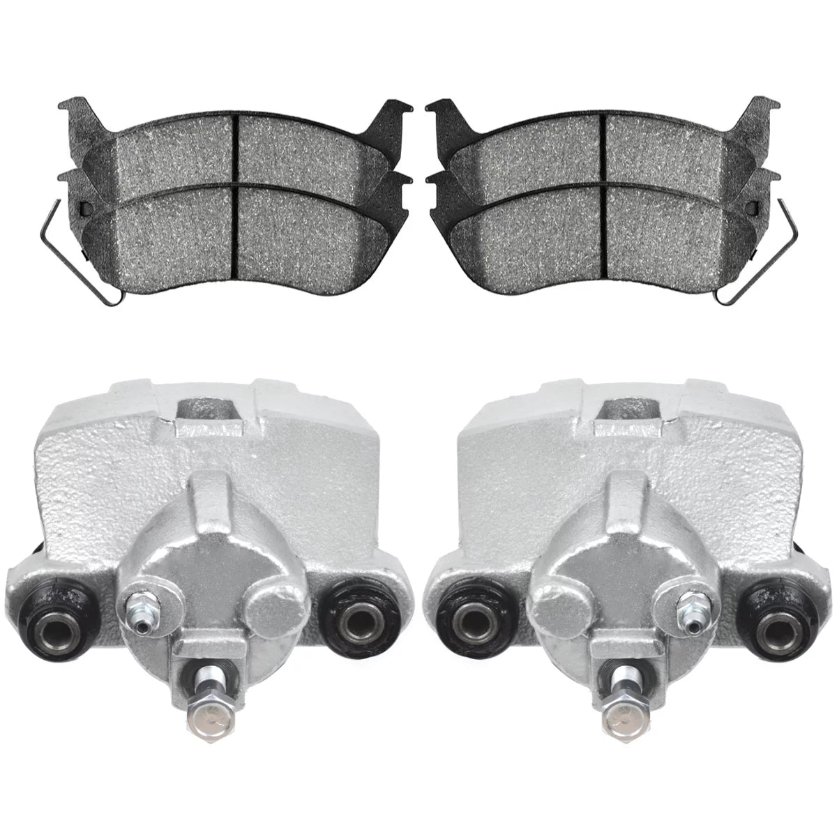 AutoShack Rear Brake Calipers and Performance Ceramic Pads Kit Driver and Passenger Side Replacement for Mercury Grand Marquis Marauder Lincoln Town Car Ford Crown Victoria 2010-2011 Ranger BCPKG1005