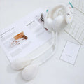 Men&Women Soft Jumping Up Caps Funny Toys Ear Guard Ear Protector Cover Caps Winter Plush Ear Muffs Ears Protection Moving Rabbit Earmuffs Ear Warmers WHITE