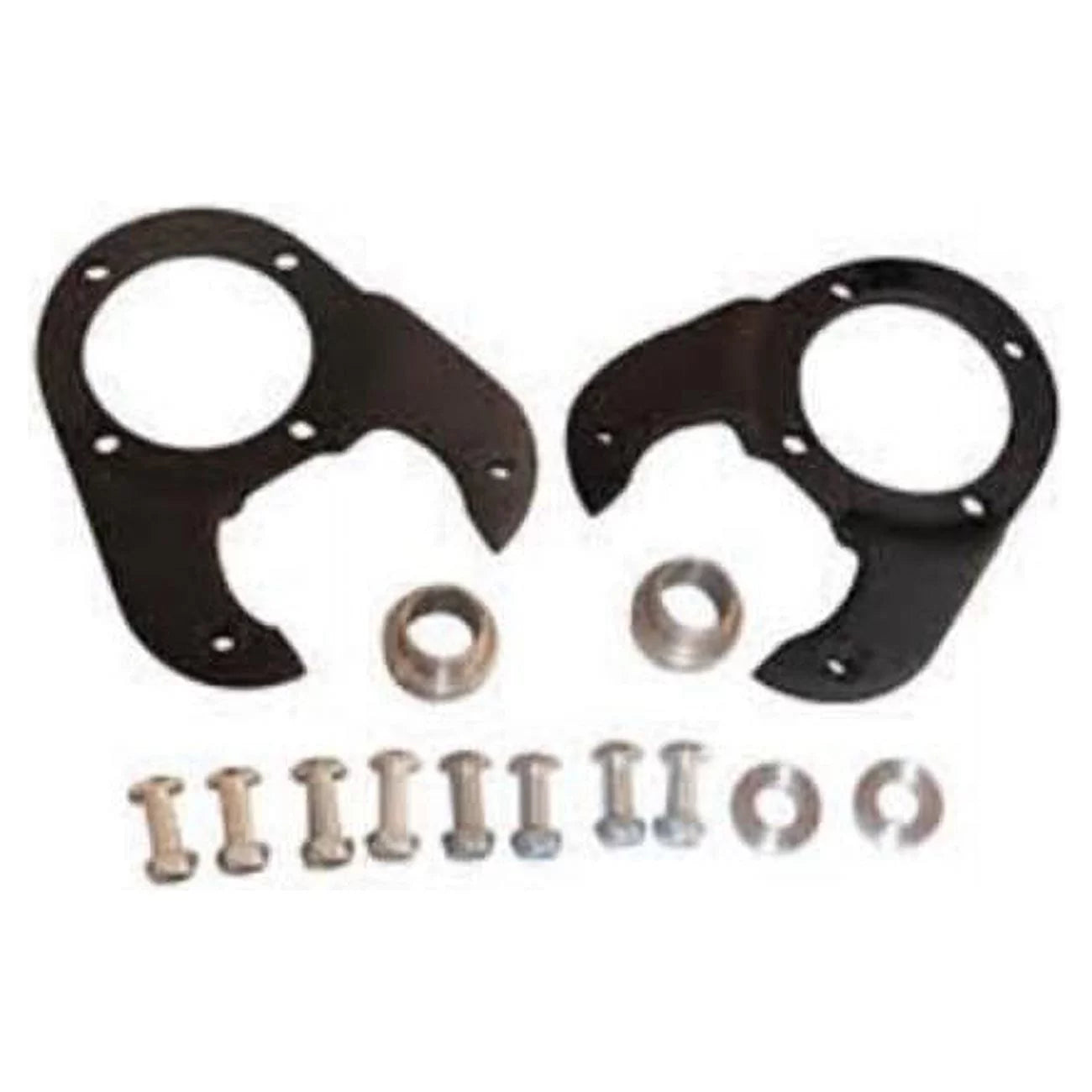 Bous Performance  GM Caliper Bracket to Early Ford Spindle, Chrome