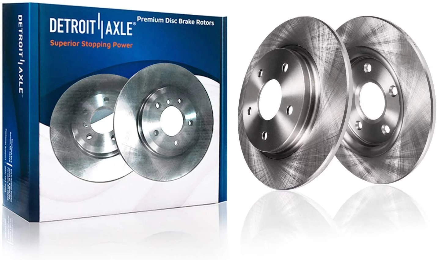 Detroit Axle - Rear Brake Rotors for 2013 2014 2015 2016 2017 Lexus ES300H ES350 Toyota Avalon Camry