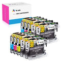 K-Ink Compatible Replacement Cartridges for Brother LC203 LC 203XL 201XL LC201 (10 Pack - 4 Black, 2 Cyan, 2 Magenta, 2 Yellow)