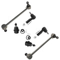 Detroit Axle - AWD Front 6pc Suspension Kit for 14-18 Jeep Cherokee, 2 Sway Bar Links 2 Outer Tie Rod Ends 2 Lower Ball Joints 2014 2015 2016 2017 2018 Replacement