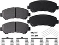 Afa Motors Front Brake Pads w/Hardware Kits Fits Nissan Juke Maxima Sentra Rogue Select-Ceramic Brake Pads-4 Pack Fits select: 2009-2014 NISSAN MAXIMA S/SV