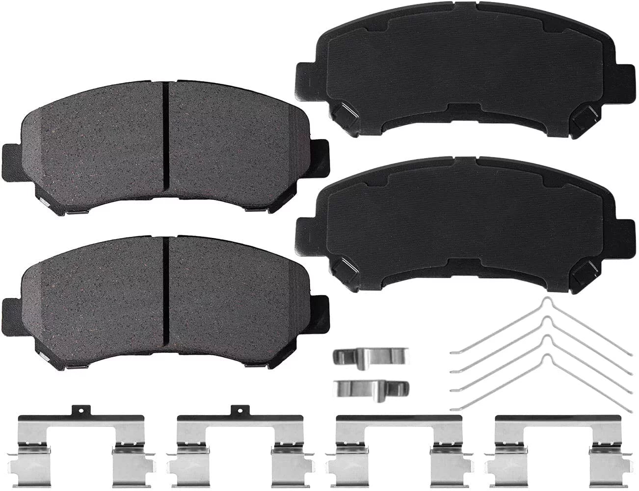 Afa Motors Front Brake Pads w/Hardware Kits Fits Nissan Juke Maxima Sentra Rogue Select-Ceramic Brake Pads-4 Pack Fits select: 2009-2014 NISSAN MAXIMA S/SV