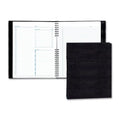 Blueline College Rule NotePro Organizer Daily - 7:00 AM to 8:30 PM - Half-hourly - 1 Day Double Page Layout - 11 x 8 1/2 Sheet Size - Twin Wire - Paper - Black - Phone Directory, Pocket, Label, Acid