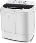 Compact Mini Twin Tub Washing Machine 13lbs Capacity Portable Washer Wash and Spin Cycle Combo, Built-in Gravity Drain for Camping, Apartments, Dorms, College, RV¡¯s and Small Spaces