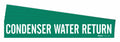 Brady Pipe Marker,Condenser Water Return,PK5  7068-1-PK