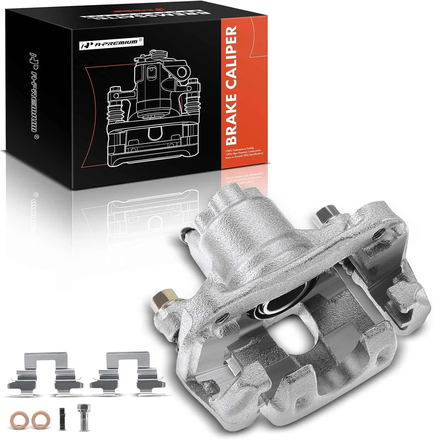 A-Premium Disc Brake Caliper Assembly With Bracket Compatible with Toyota Avalon Camry Solara 2002-2008 Rear Left Driver Side
