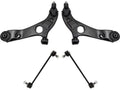 Front Control Arm Ball Joint Sway Bar Link Kit 4 Piece - Compatible with 2012 - 2014 Hyundai Azera 2013