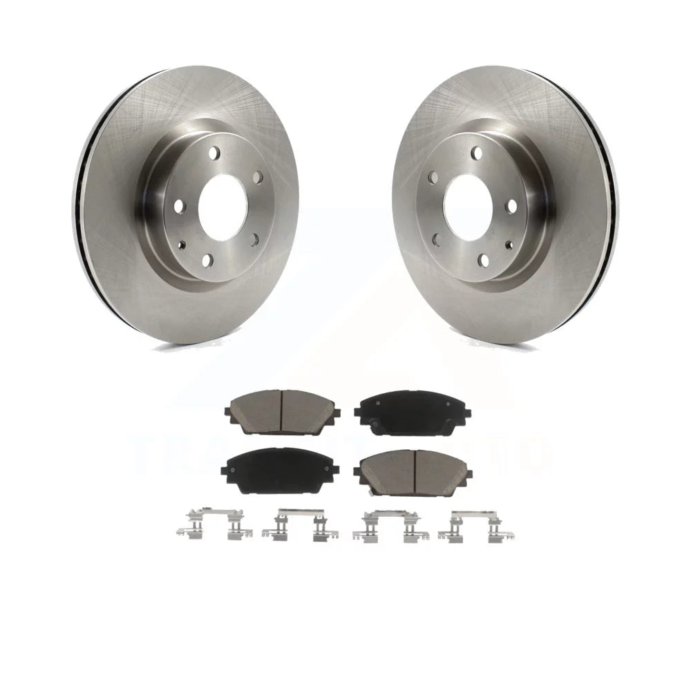 Transit Auto - Front Disc Brake Rotors And Ceramic Pads Kit For Mazda 3 CX-3 Sport K8C-100595