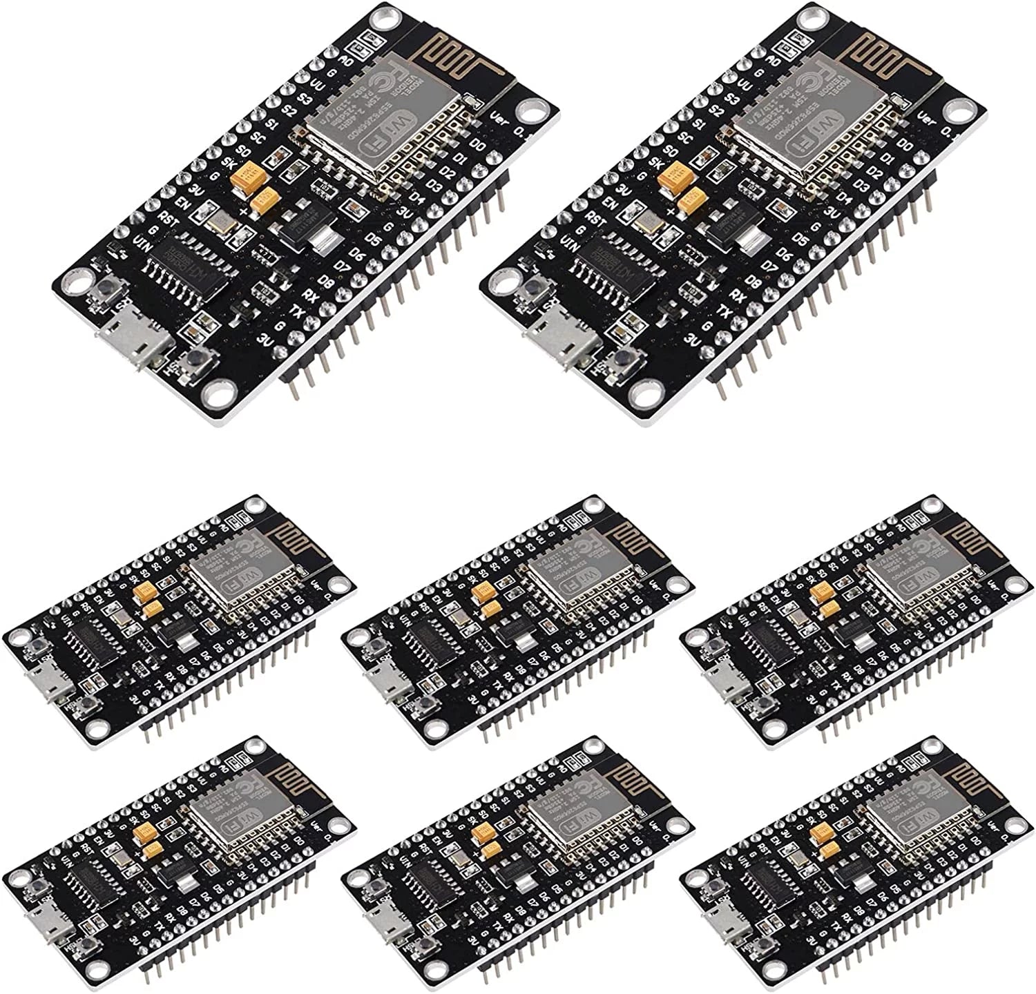 8pcs ESP8266 Serial Wireless Module CH340 NodeMcu V3 Lua WiFi Internet of Things New Version Development Board