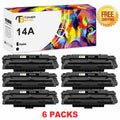 Toner Bank Compatible Toner for HP CF214A 14A LaserJet Enterprise MFP M725dn M725f M725z M725z M712n M712dn M712xh Printer Ink Black, 6-Pack