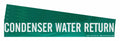 Brady Pipe Marker,Condenser Water Return,PK5  106076-PK