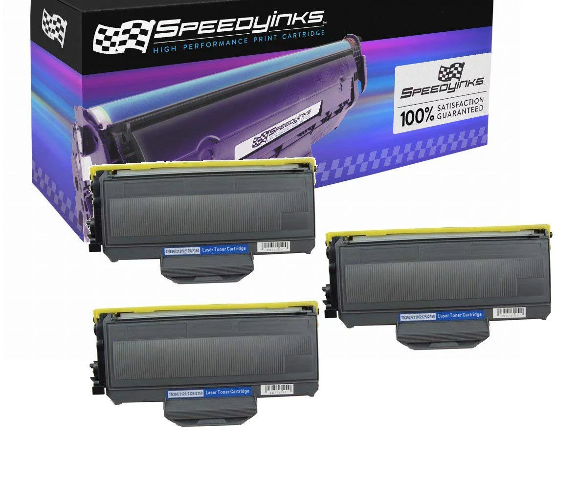 Speedy Inks Compatible Toner Cartridge Replacement for Brother TN360 (Black, 3-Pack)