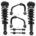 Detroit Axle - Front Coil Spring Ready Install Struts + Upper Control Arms Ball Joint + Sway Bar Links Replacement for Ford F-150 Lincoln Mark LT 2WD Models - 6pc Set Fits select: 2005-2008 FORD F150