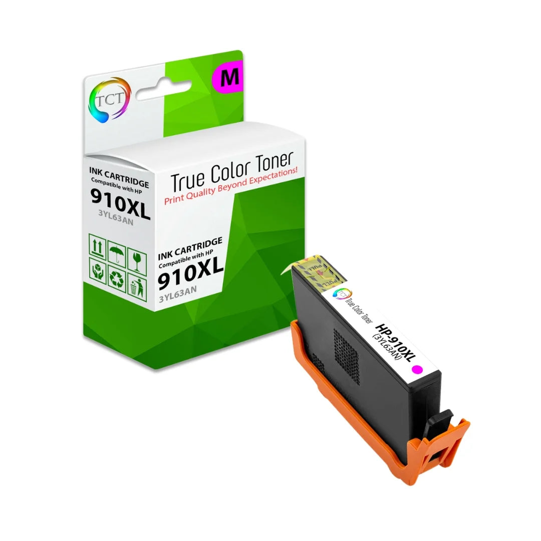 TCT Compatible High Yield Ink Cartridge Replacement for the HP 910XL Series - 1 Pack Magenta