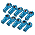 Uxcell M4xL20mm Lever Steering Linkage Tie Rod Ball Head Link Joint End Metal Blue for RC Crawler Car Pack of 10