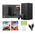 Microsoft Xbox Series X 1TB SSD Forza Horizon 5, 1 Xbox Wireless Controller - Black, w/HDMI Cable + Batteries and Charger Accessories Set