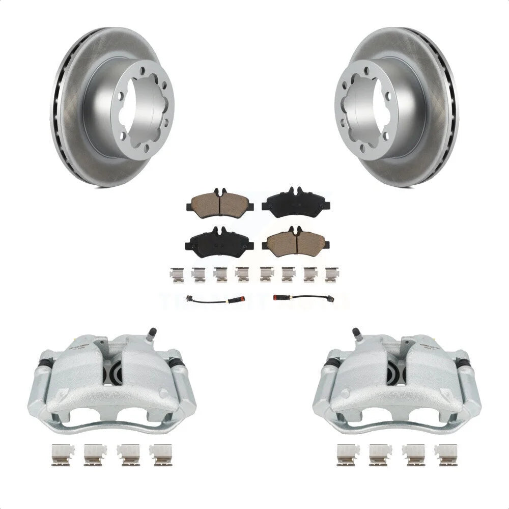 Transit Auto Rear Disc Brake Caliper Coated Rotors And Ceramic Pads Kit For Mercedes-Benz Sprinter 3500 KCG-100247C
