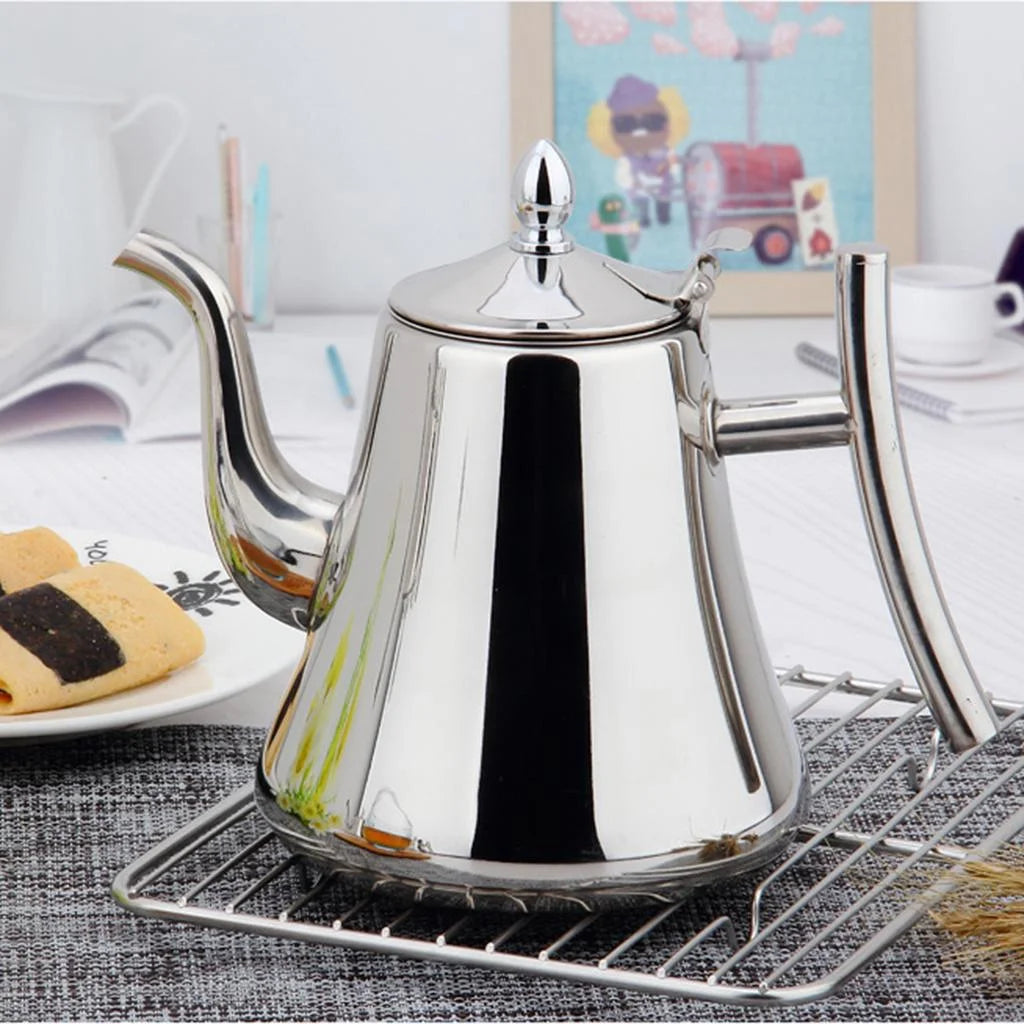 Kettle Coffee Maker Tea Pot Stainless steel material Kettles for Ground Coffees & Loose Leaf Tea with Infuser - 2.0L