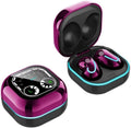 Acuvar in-Ear Wireless Bluetooth 5.1 Headphones, Earbuds IPX4 Waterproof with Microphone Rechargeable Micro USB Smart LED RGB Case for Smartphones Android iOS (Pink)