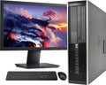 Restored HP Elite SFF Desktop Computer PC, Intel Core i7 3.4GHZ Processor, 16GB Ram, 256GB M.2 SSD, WiFi & Bluetooth, BTO Wireless keyboard, And Mouse, 22 Inch FHD LED Monitor, Windows 10 (Refurbished)