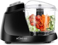 Mini Food Processor 1.5 Cup Meat &Vegetable Electric Food Chopper Detachable Small Food Grinder With Stainless Steel Blade For Dicing Mincing Blending Puree