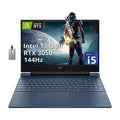 HP Victus 15.6 FHD 144Hz Gaming Laptop, Intel Core i5-13420H, 32GB RAM, 2TB PCIe SSD, NVIDIA GeForce GTX 3050 Graphics 6GB, Backlit Keyboard, Webcam, WiFi 6, Windows 11, Blue, 32GB Hotface USB Card