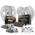 Power Stop Front and Rear Z36 Truck & Tow Brake Drum Kit K15254DK-36 Fits 2005 Dodge Dakota