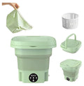 Portable Washing Machine, Mini Washer, 8L, Deep cleaning of Underwear, Baby Clothes, or Small Items, Perfect for Camping, Apartments, Hotels, College Dorms, Travel, folding washing machine. (Green)