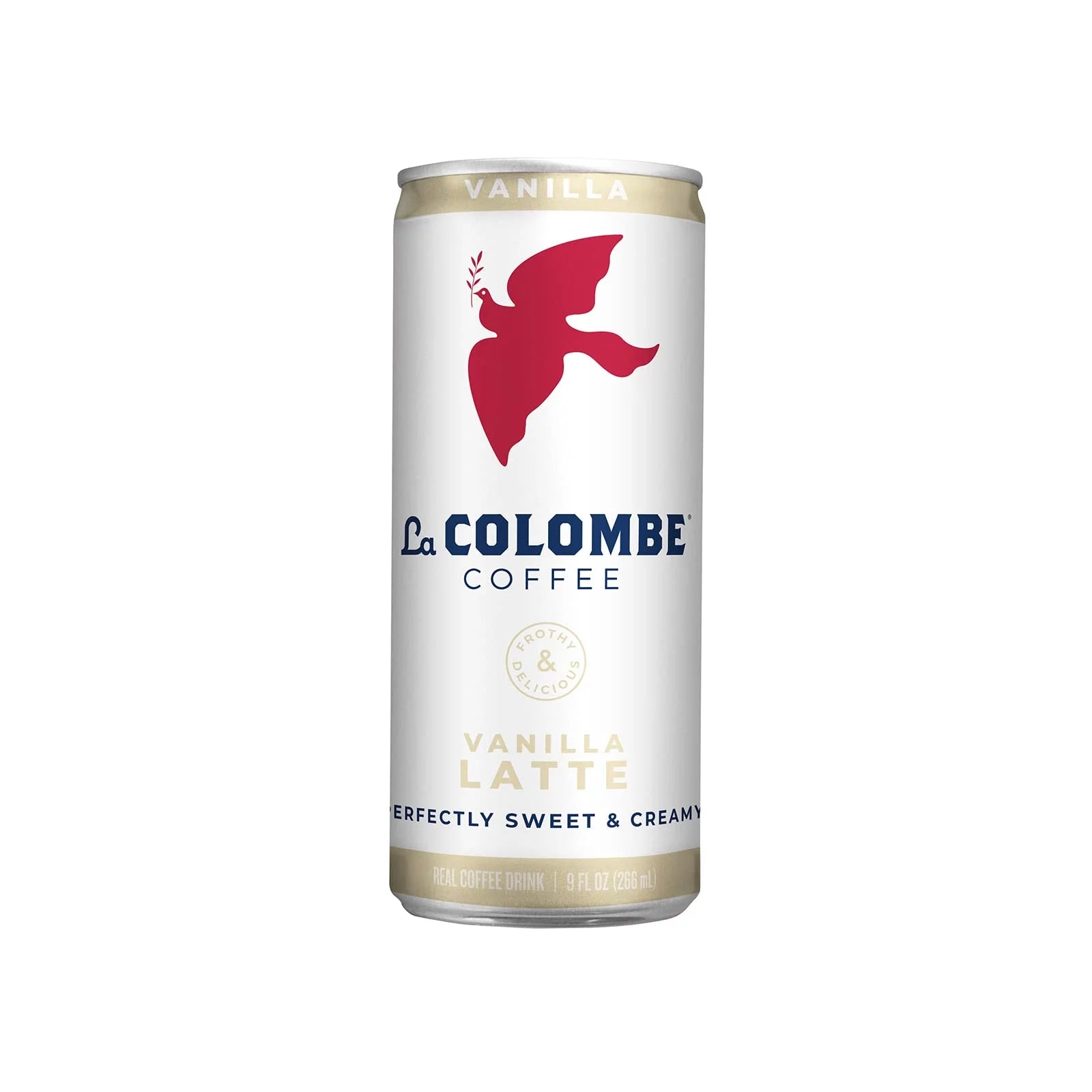 La Colombe Vanilla Draft Latte - 9 Fl. Oz. 4 Pack - 100% Arabica, Single-Origin, Brazilian Cold Brew Coffee With Lactose-Free Foamy Milk, Premium Coffee On The Go, 115Mg Natural Caffeine