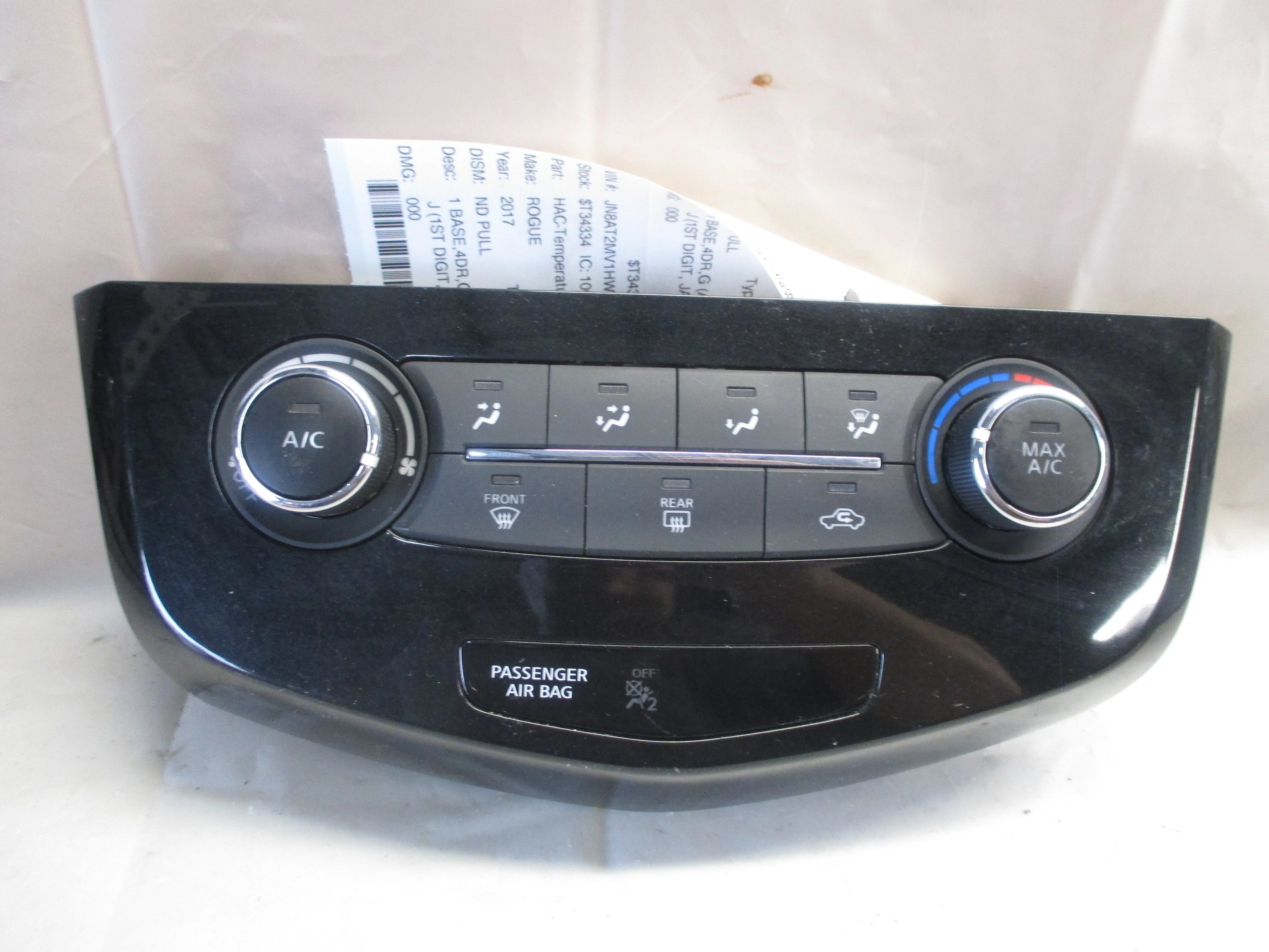 Pre-Owned 2017 2018 2019 2020 Nissan Rogue AC Heater Temperature Control Unit OEM (Good)