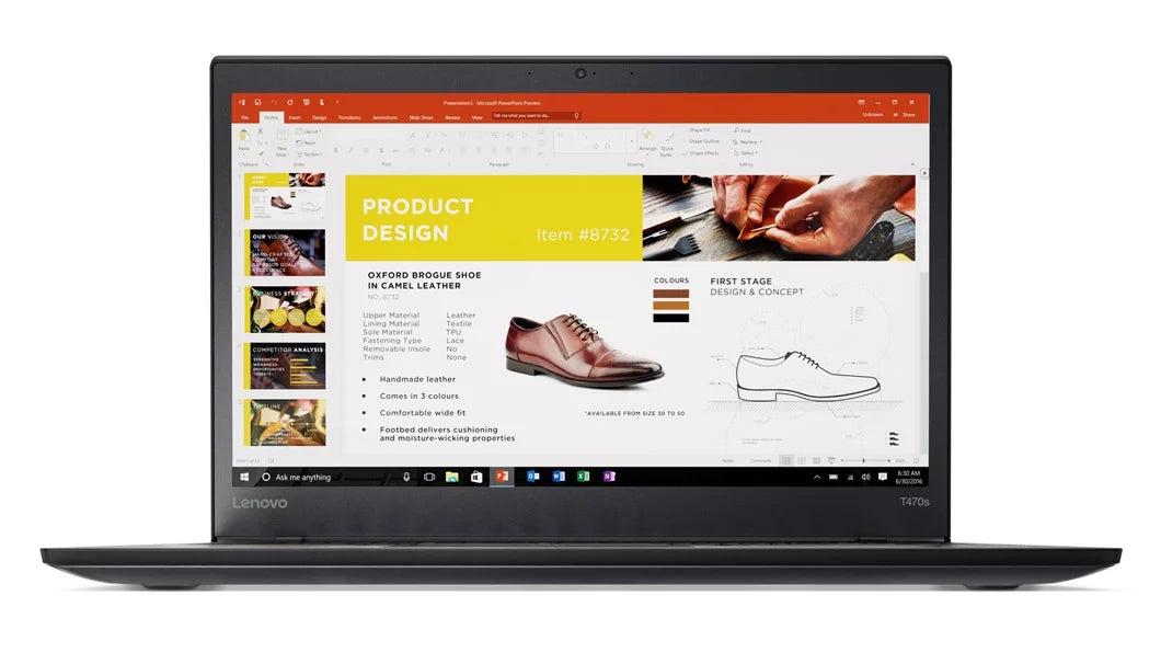 Lenovo ThinkPad T470s Windows 10 Pro Laptop - Intel Core i7-7500U, 16GB RAM, 500GB SSD, 14 IPS WQHD (2560x1440) Matte Display, Fingerprint Reader, Smart Card Reader, Black Color