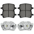 AutoShack Front Brake Calipers and Performance Ceramic Pads Kit Driver and Passenger Side Replacement for 2004-2008 Chevrolet Malibu 2006-2011 HHR 2006-2008 Pontiac G6 2.2L 2.4L 3.5L V6 FWD BCPKG1009