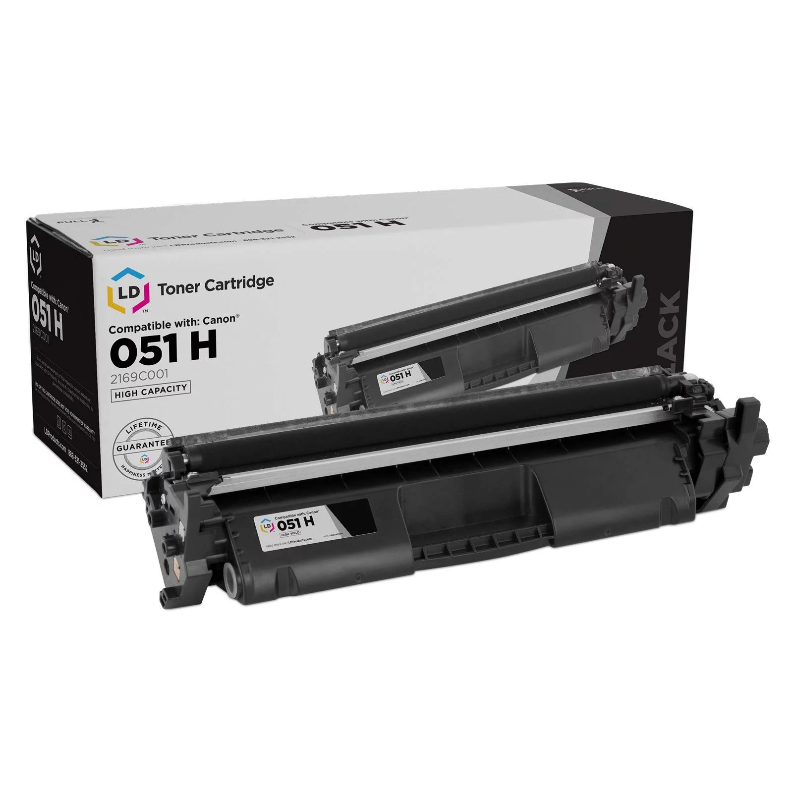 LD Products Compatible Toner Cartridge Replacement for Canon 051 2169C001 (Black, 1-Pack) for use in Canon imageCLASS LBP162dw, MF264dw, MF267dw, MF269dw
