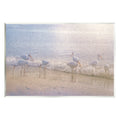 Stupell Seaside Waves Bird Flock Grazing Landscape Painting Wall Plaque Unframed Art Print Wall Art