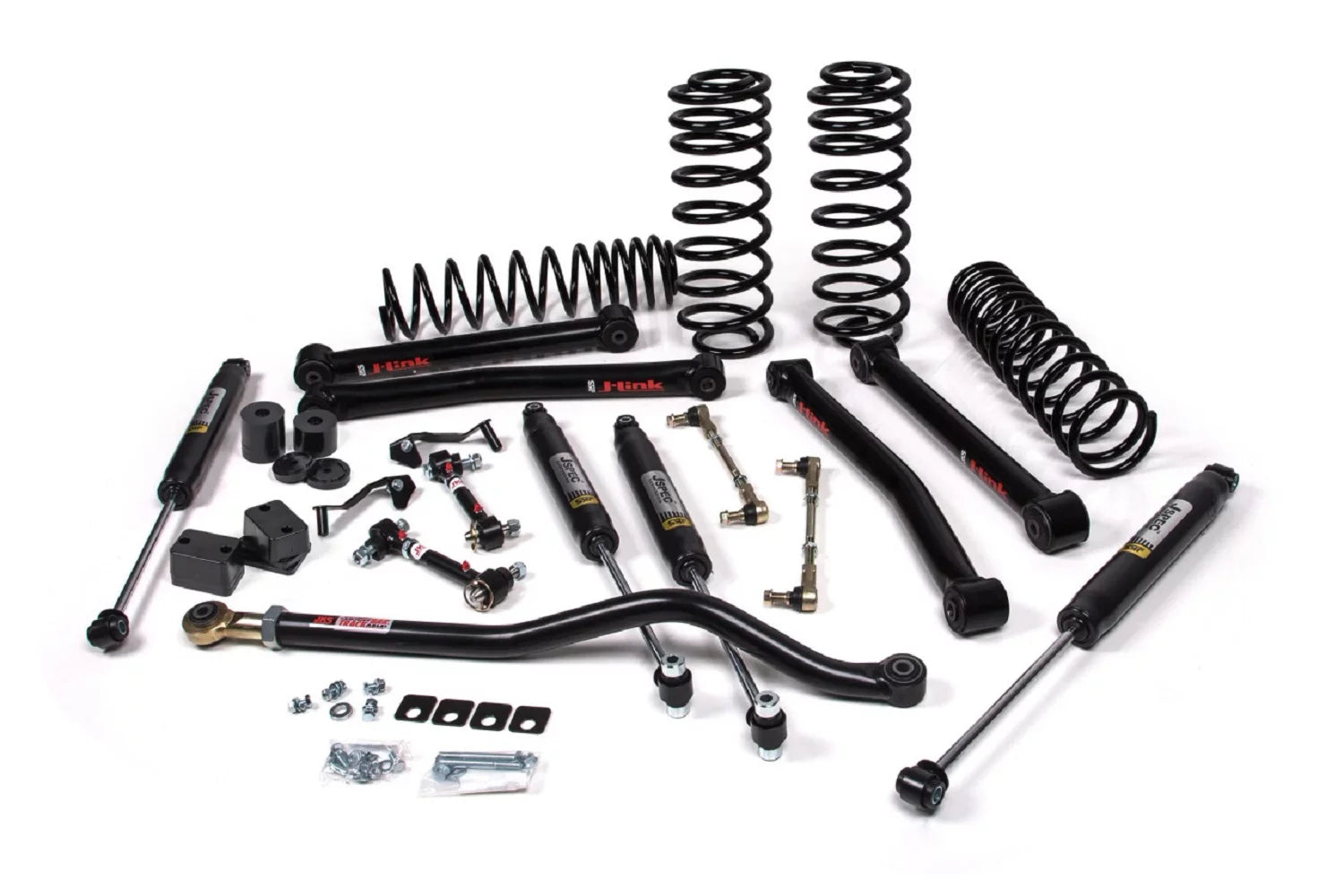 JKS 2018-2022 Fits Jeep Wrangler JL 4dr J-Konnect 2.5 Lift Kit With Jspec Shocks Heavy Duty Rate Coils JSPEC122K