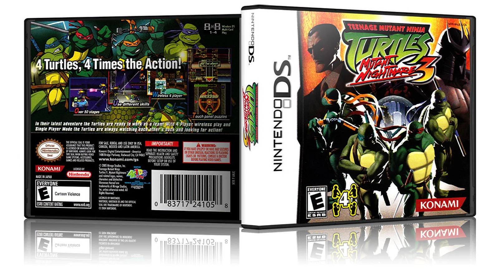 Teenage Mutant Ninja Turtles - Mutant Nightmare - DS Cover W/ EU STYLE Case