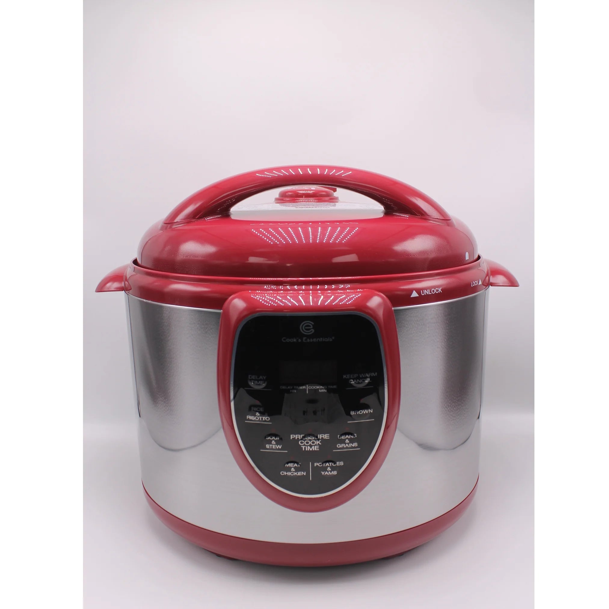 Cook's Essentials 6 QT Electric Pressure Cooker Digital With Lid (Cinnamon)