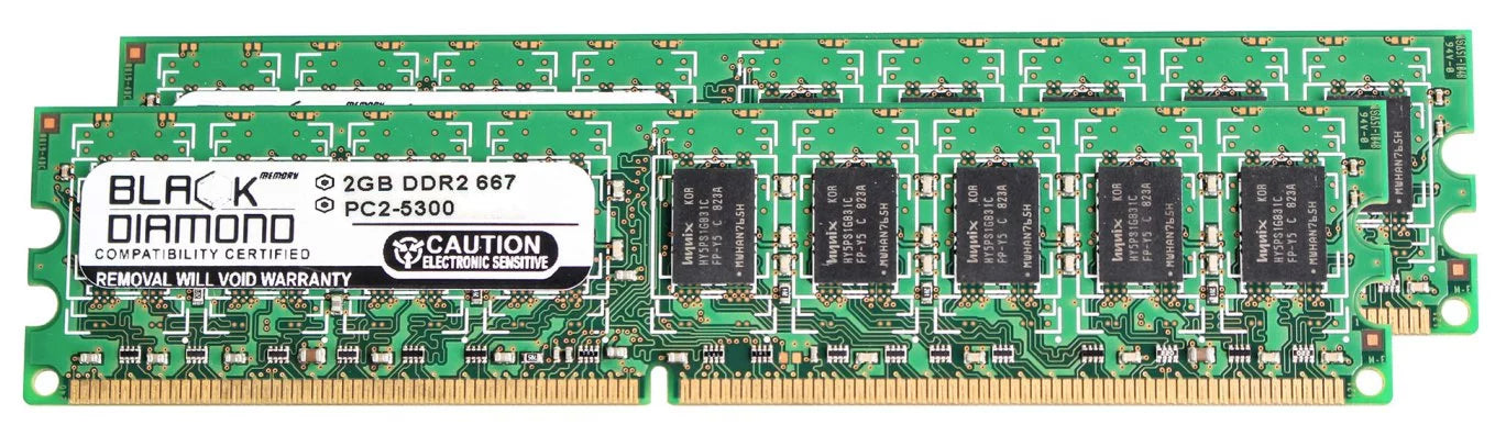 4GB 2X2GB RAM Memory for Cisco 7800 Series Servers MCS 7816-H3, MCS 7825-H3, MCS 7825-I3, MCS 7825-I4 Black Diamond Memory Module 240pin PC2-5300 667MHz DDR2 ECC UDIMM Upgrade