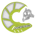 Acerbis X-Brake Vented Front Disc Cover with Mounting Kit Flo Yellow/White for KTM 250 XC-F 2007-2009
