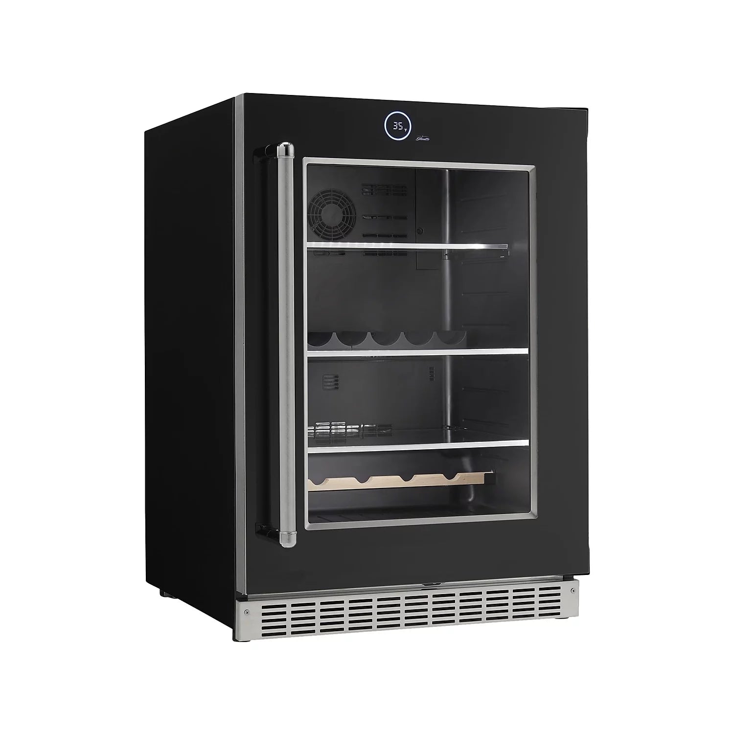 Silhouette Reserve Integrated Under-Counter Refrigerator, Right Swing - Black