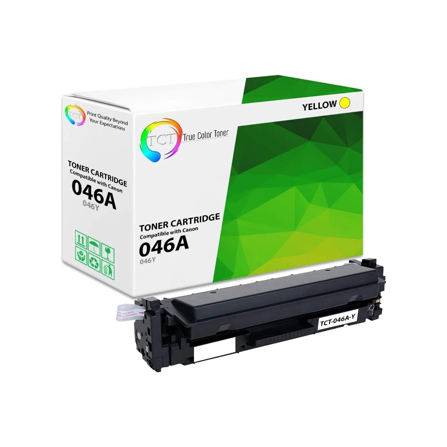 TCT Compatible Toner Cartridge Replacement for the Canon 046 Series - 1 Pack Yellow