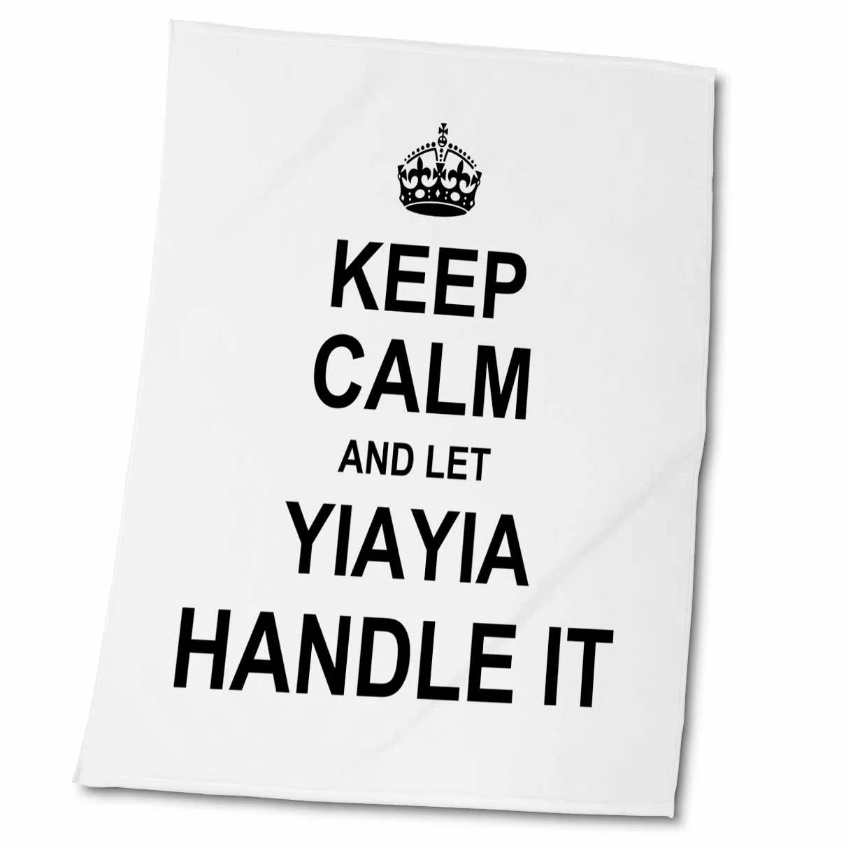 Keep Calm and let YiaYia Handle it fun funny grandma yia yia gift 22x30 Bath Hand Pool Towel twl-233103-2