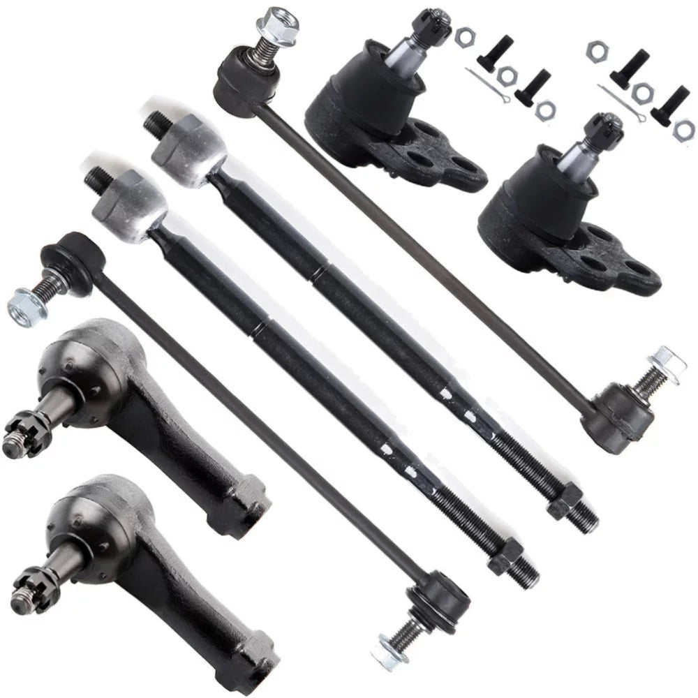 Teledu 8pcs For Chevrolet Pontiac Saturn Front Sway Bars Tie Rods Ball Joints