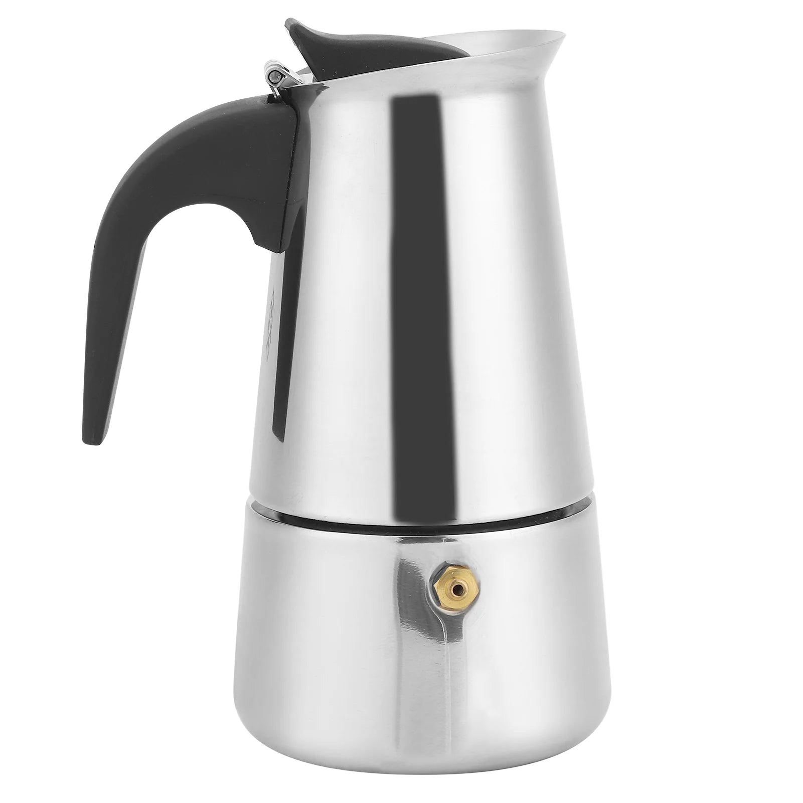 200ml Stainless Steel Moka Pot Coffee Maker for Stovetop - Portable Coffee Kettle for Home Kitchen Supplies