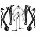 Teledu 10PC Front Suspension Control Arms & Ball Joint Sway Link Tie Rod For BMW X5 X6