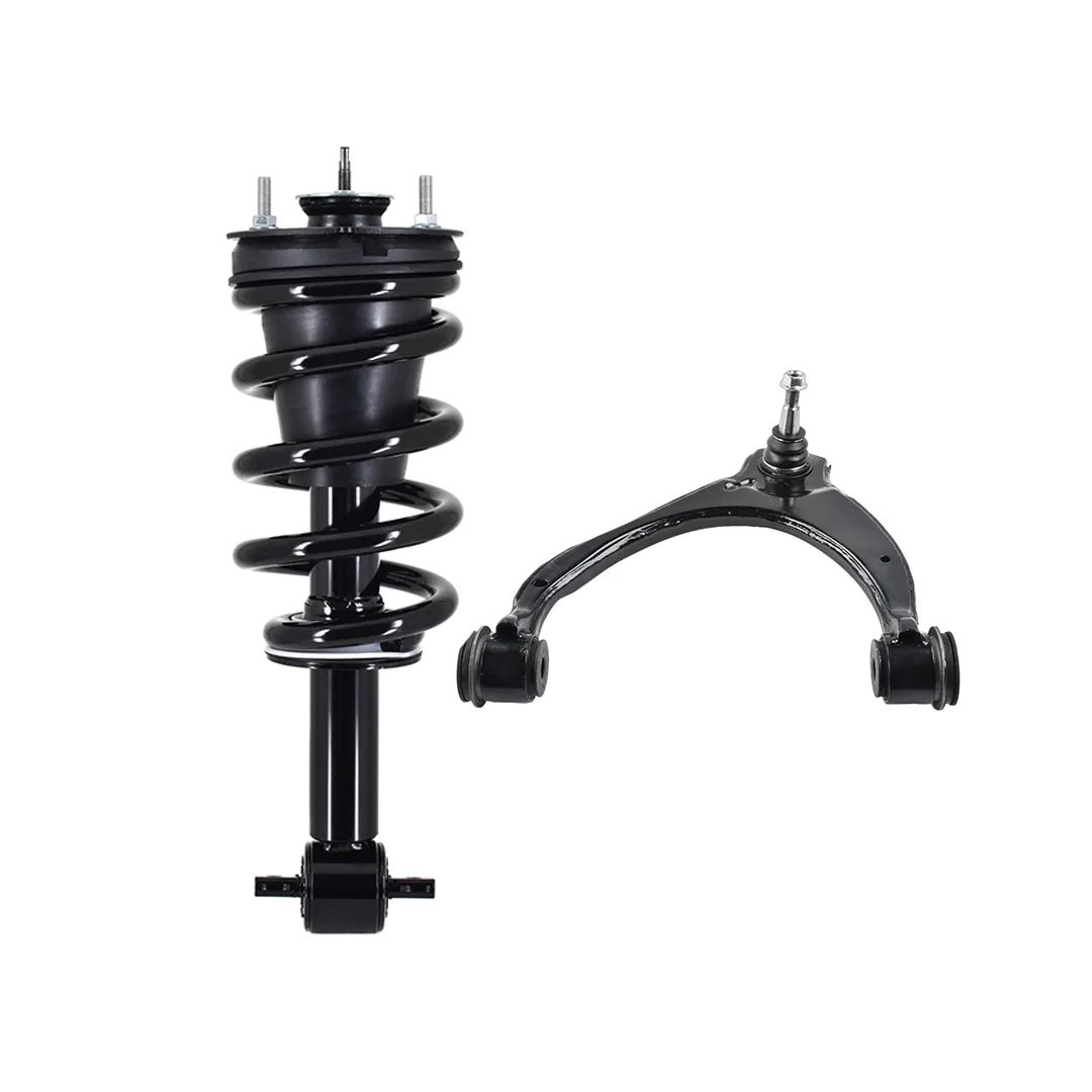 Front Left Upper Control Arm Ball Joint-Quick Complete Strut-Coil Spring Assembly For 2014-2018 Chevrolet Silverado 1500 4WD