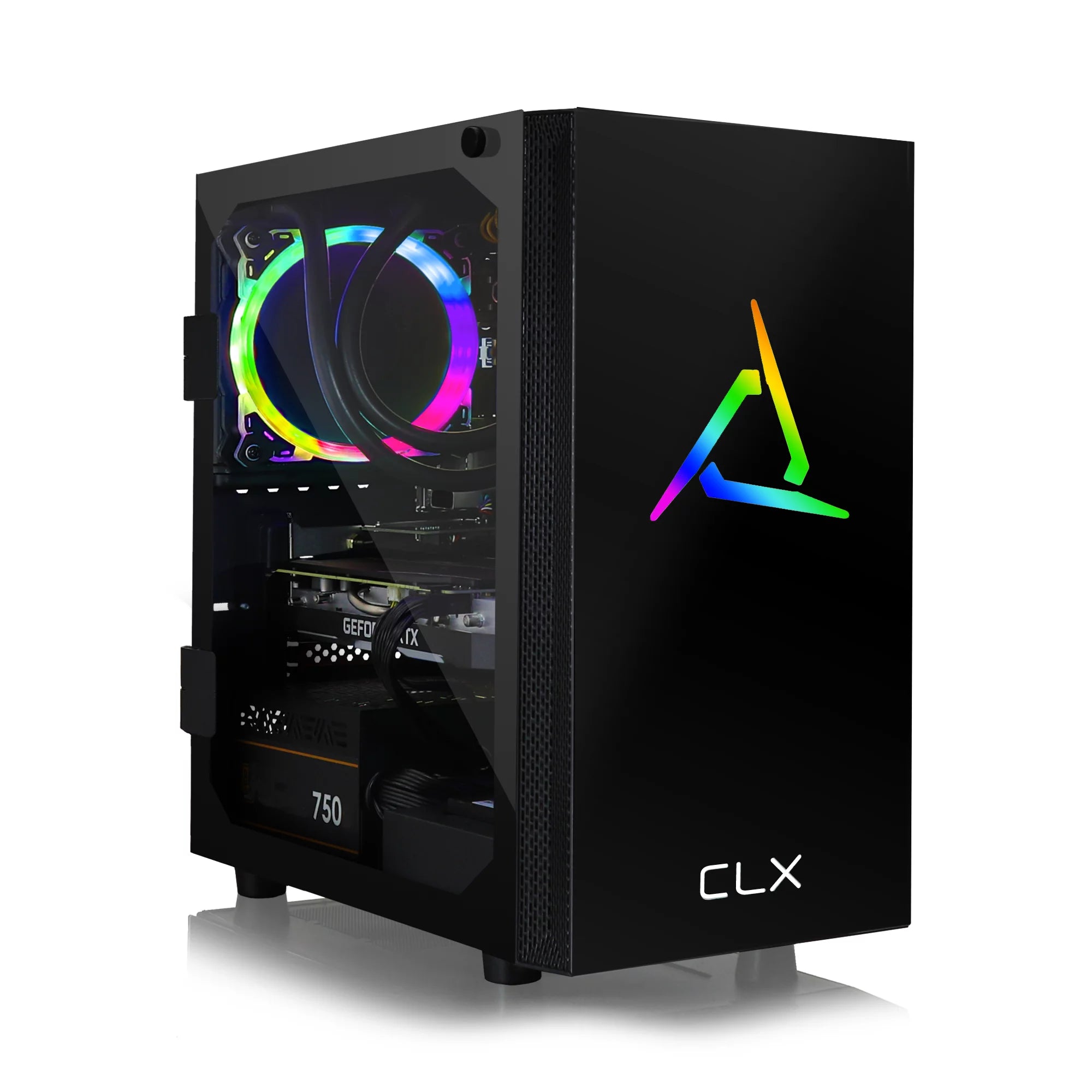 CLX SET Gaming Desktop - Liquid Cooled Intel Core i5 10400 2.9Ghz 6-Core Processor, 32GB DDR4 Memory, GeForce RTX 3070 8GB GDDR6 Graphics, 480GB SSD, 3TB HDD, WiFi, Windows 10 Home 64-bit
